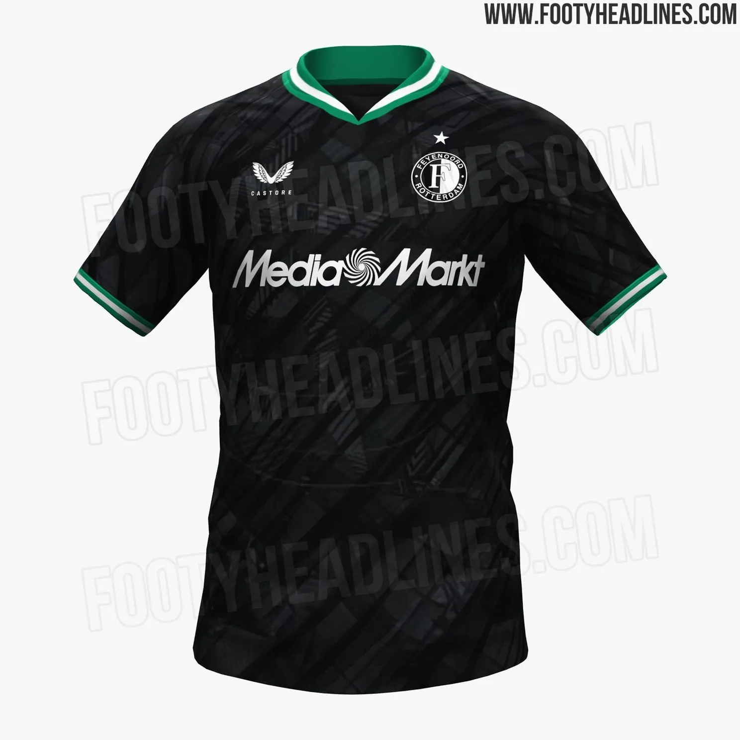 'Feyenoord speelt volgend seizoen in zwart met groen uittenue'