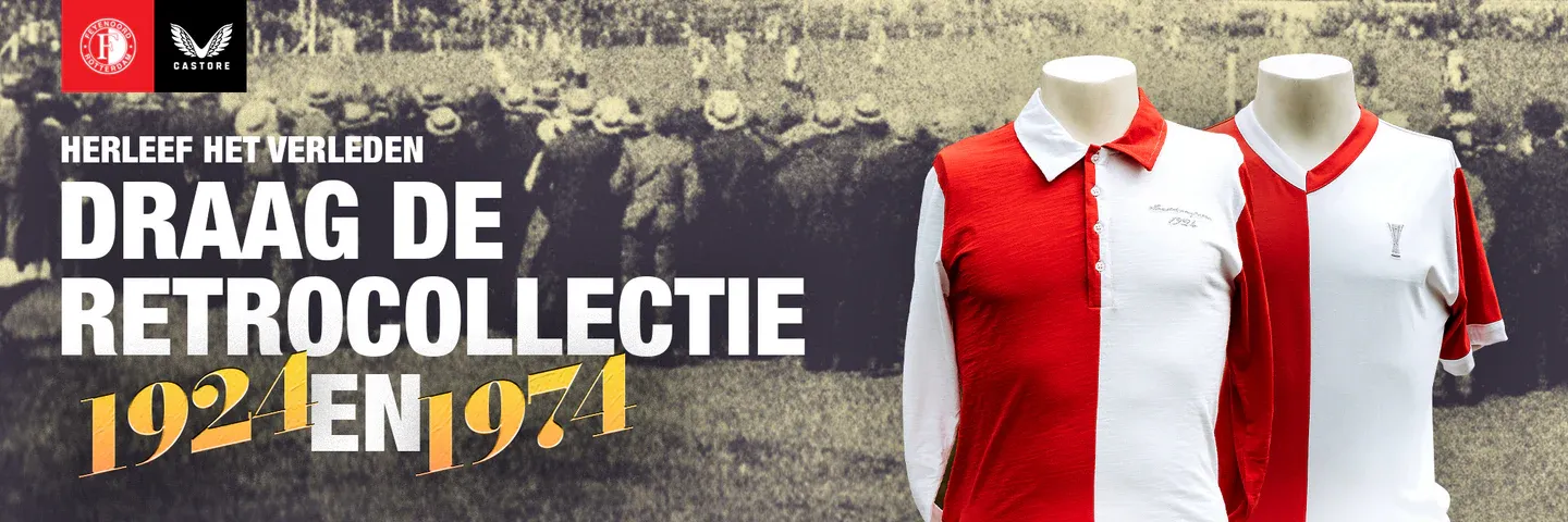 Feyenoord en Castore lanceren unieke retroshirts