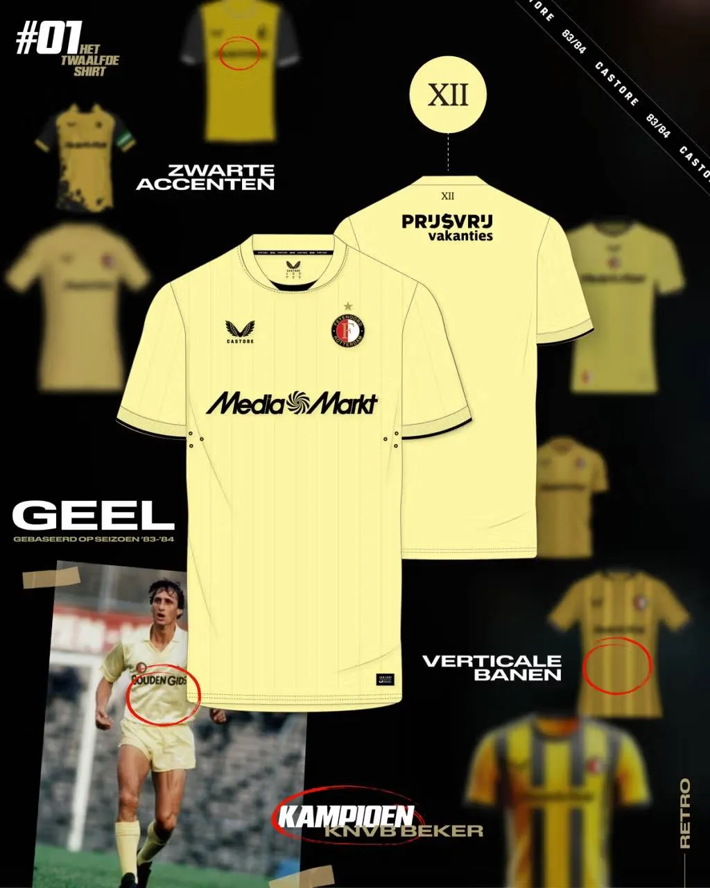 Dit zijn de ontwerpen: kies nu jouw favoriet voor Het Twaalfde Shirt