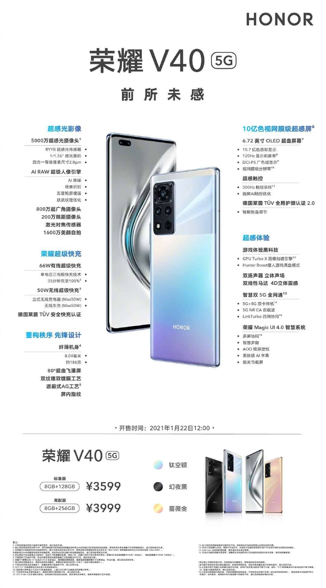 Honor V40 With A Number Of Astonishing Features Announced