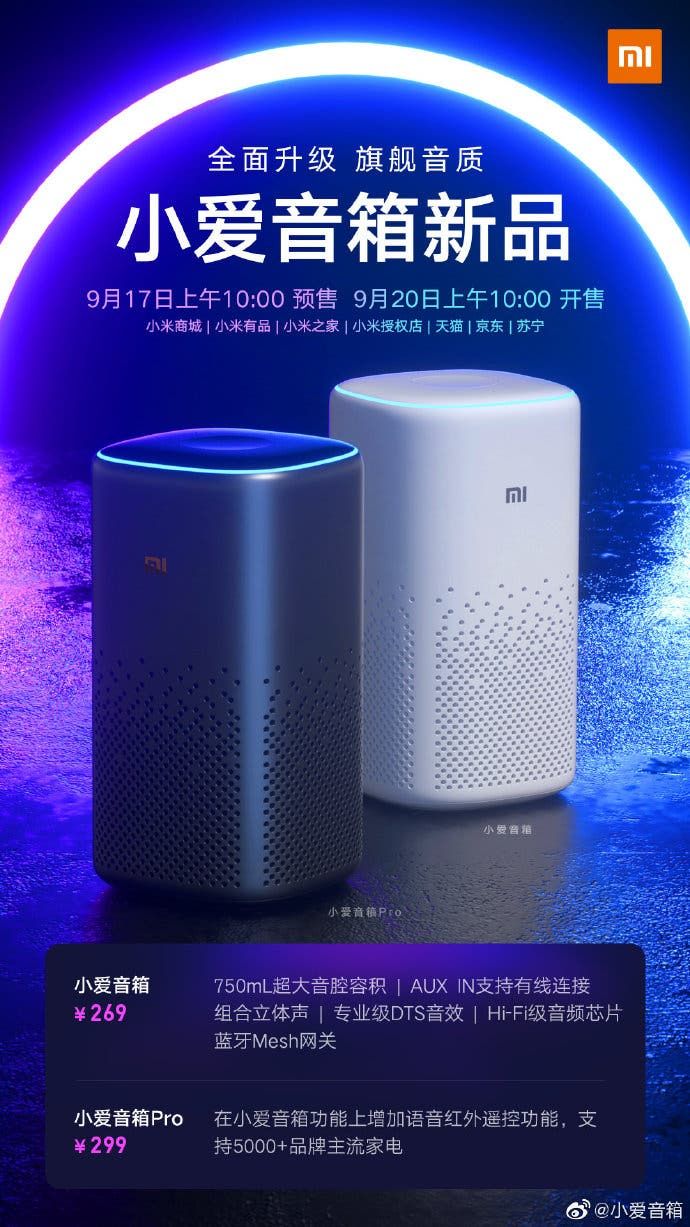 Xiaomi Xiao Ai Speaker and Xiao Ai Speaker Pro Announced