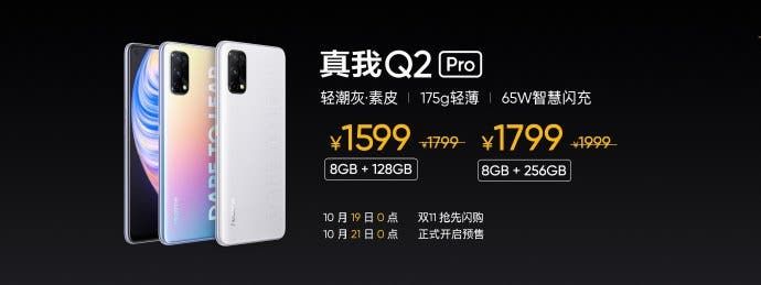 Realme Q2 and Q2 Pro Announced With A Starting Price Of 1,199 yuan ($178)