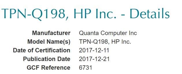 HP Envy x2 With Snapdragon 835 Approved By FCC