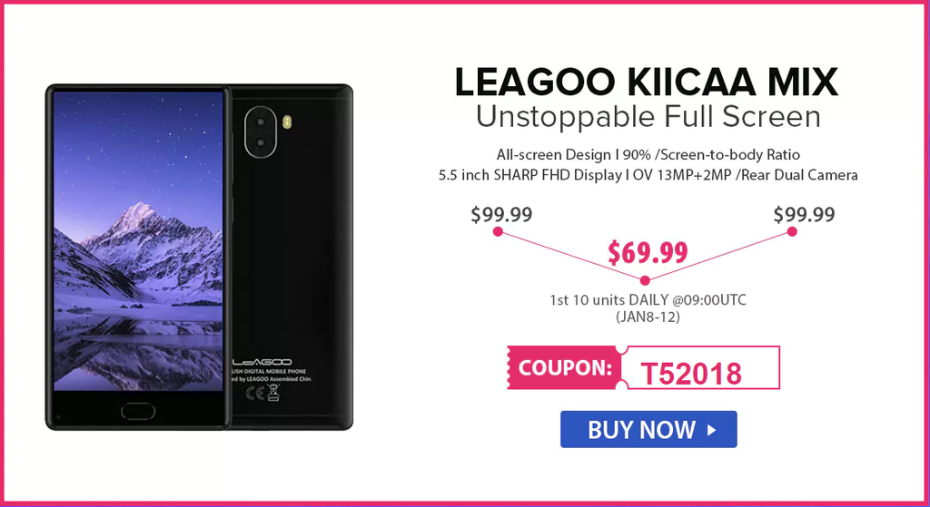 LEAGOO January shopping carnival kicks off with up to 50 % off