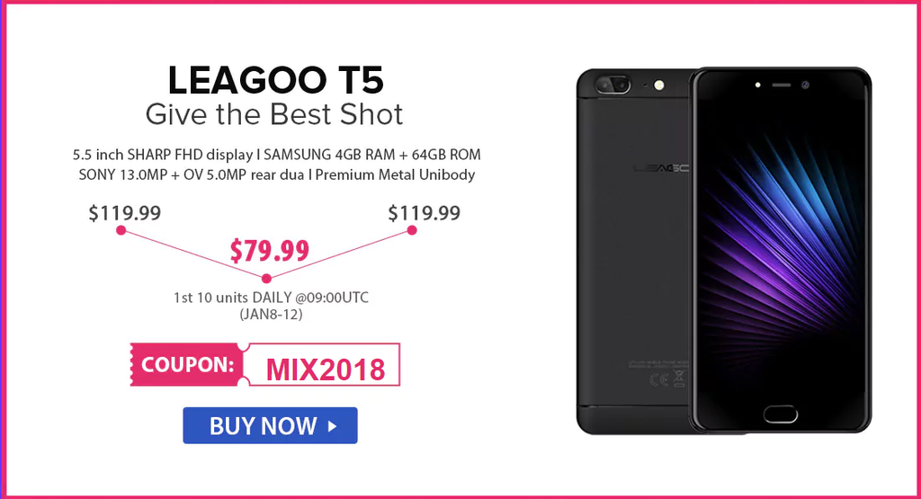 LEAGOO January shopping carnival kicks off with up to 50 % off