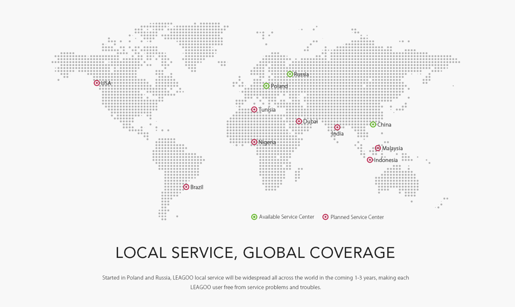 Another global step - LEAGOO opened Europenan service centers