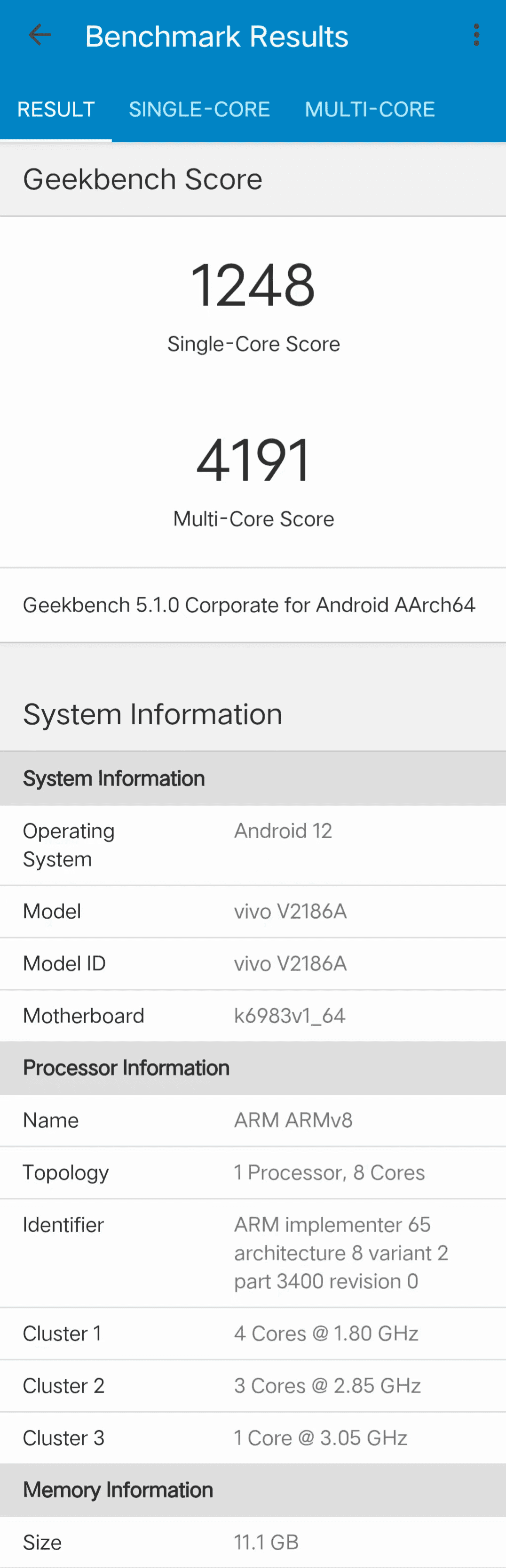 VIVO X80 With Dimensity 9000 Appeared In GeekBench