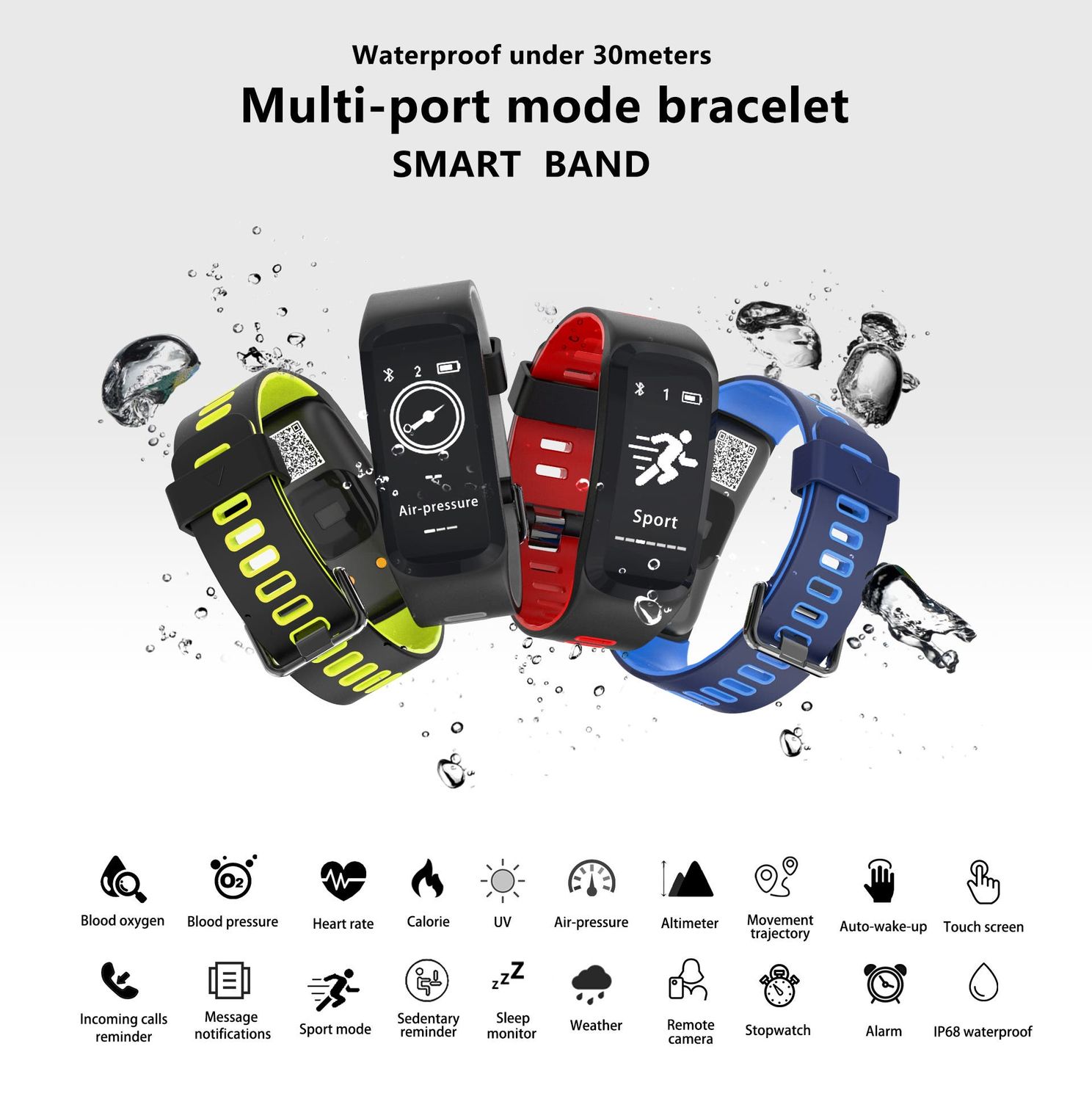 No.1 F4 IP68 Multi-Sport Smartband Coming Soon!