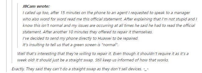 Huawei Mate 20 Pro with faulty display will be replaced
