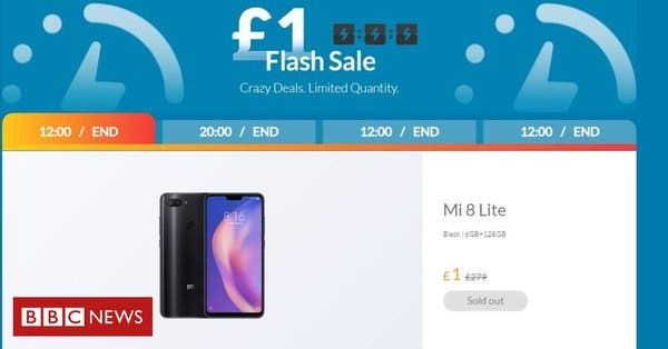 Xiaomi heavily criticized for its £1 UK flash sale