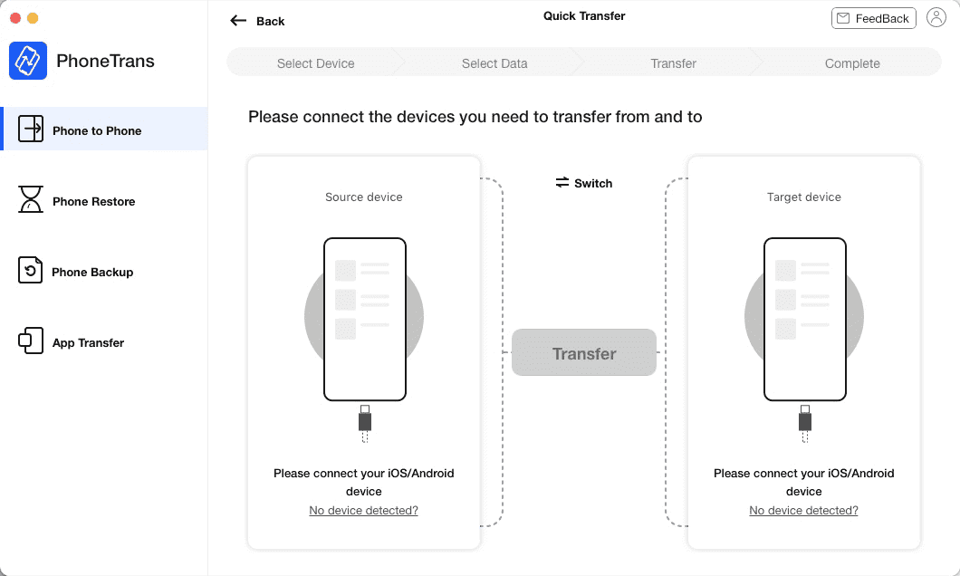 PhoneTrans: Full-way Phone to Phone Transfer Tool