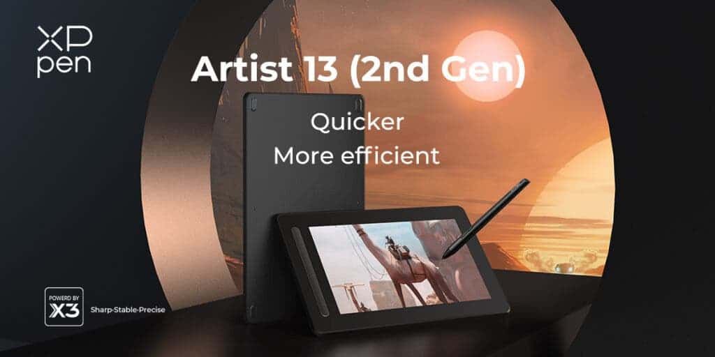XPPen Artist 13 (2nd Gen) Drawing Display debuts in Europe on October 28th