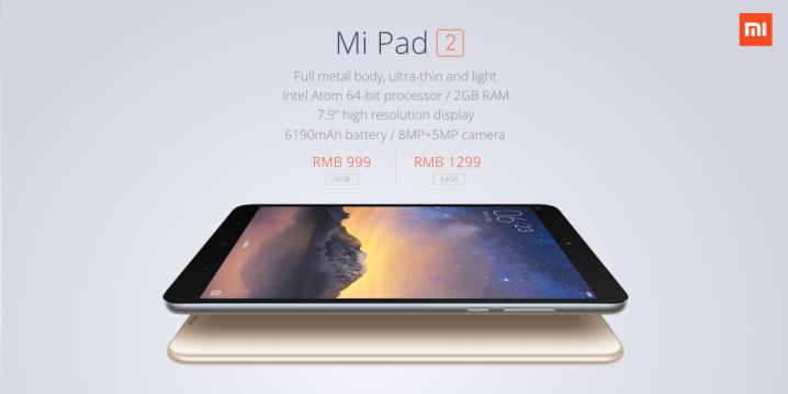Xiaomi Mi Pad 2 launched - Runs Android or Windows 10
