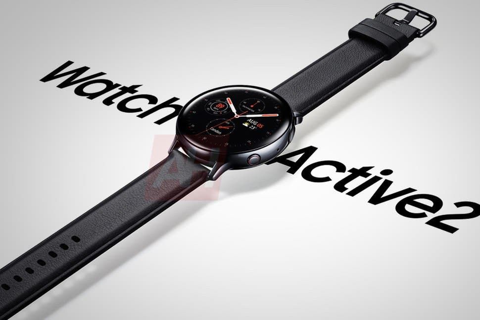 Samsung Galaxy Watch Active 2 official render surfaces