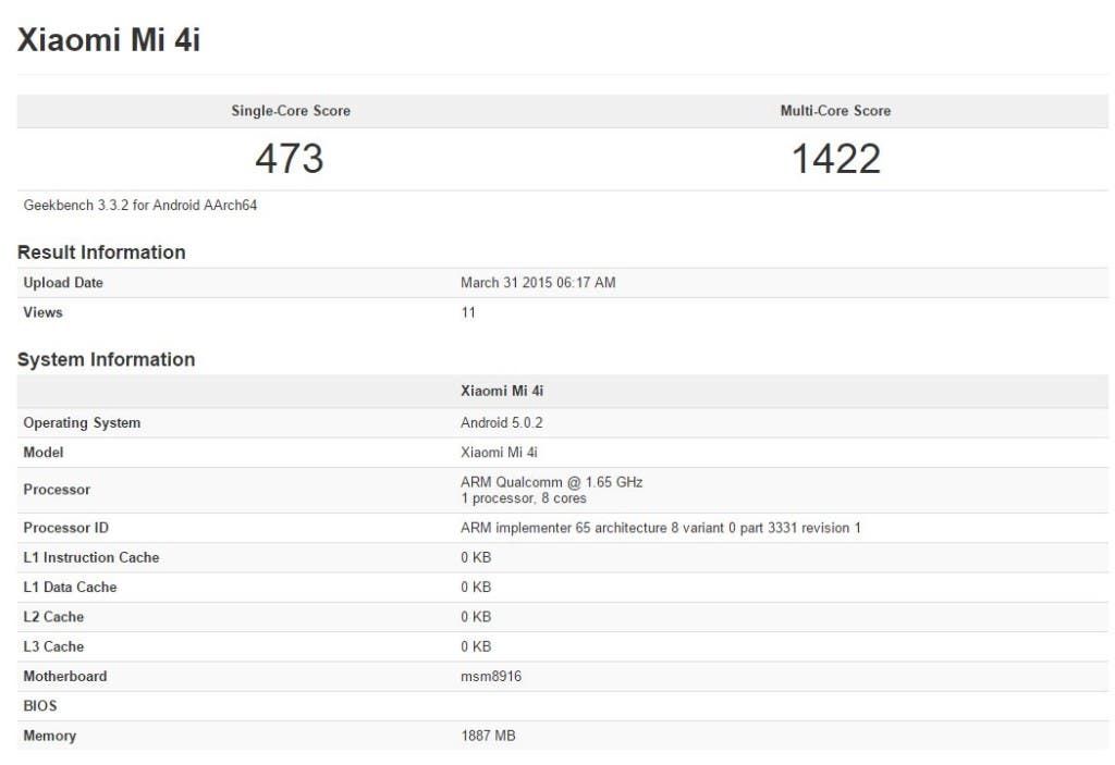 Xiaomi Mi4i rumoured to cost as little as $161!
