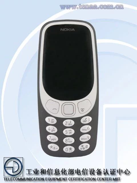 Nokia 3310 4G appears on TENAA, reveals all of its specs