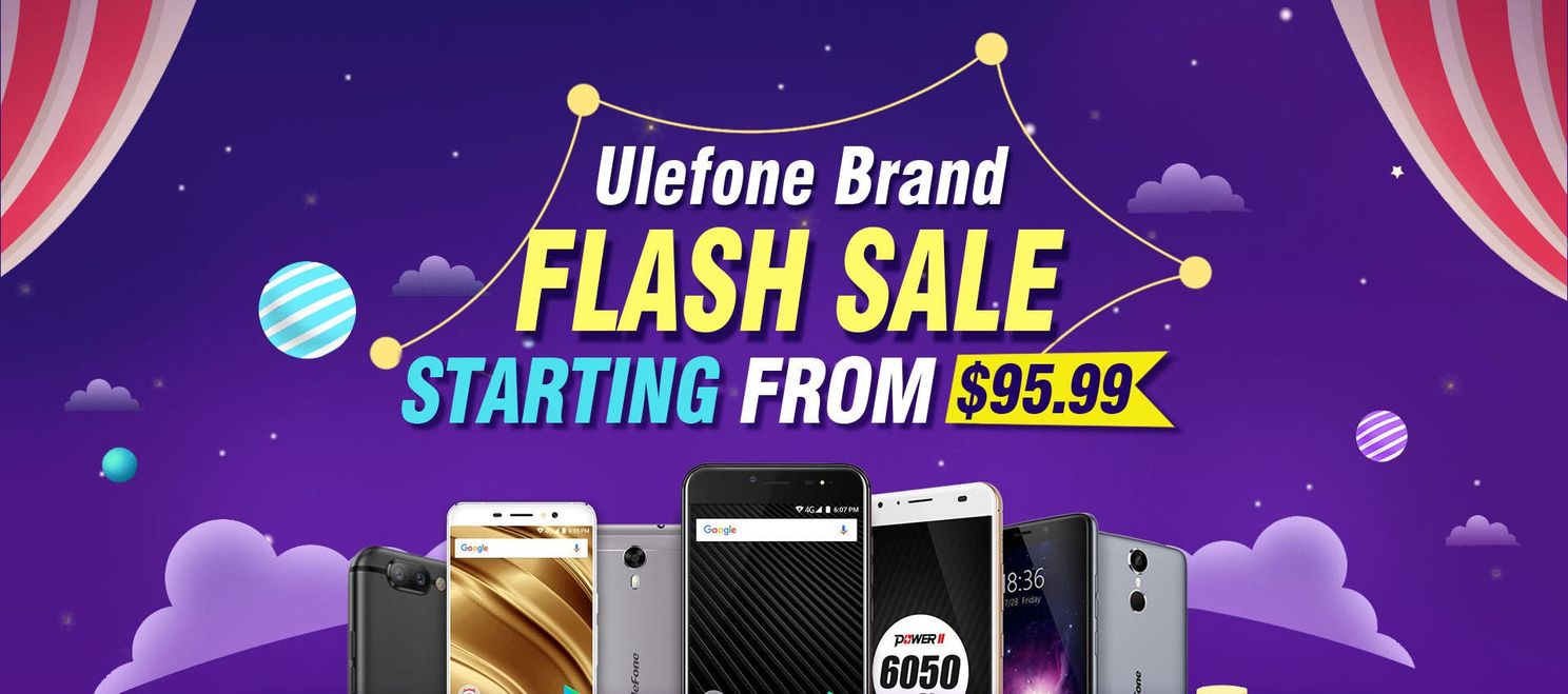 Ulefone brand flash sale starting at $95.99 on Geekbuying