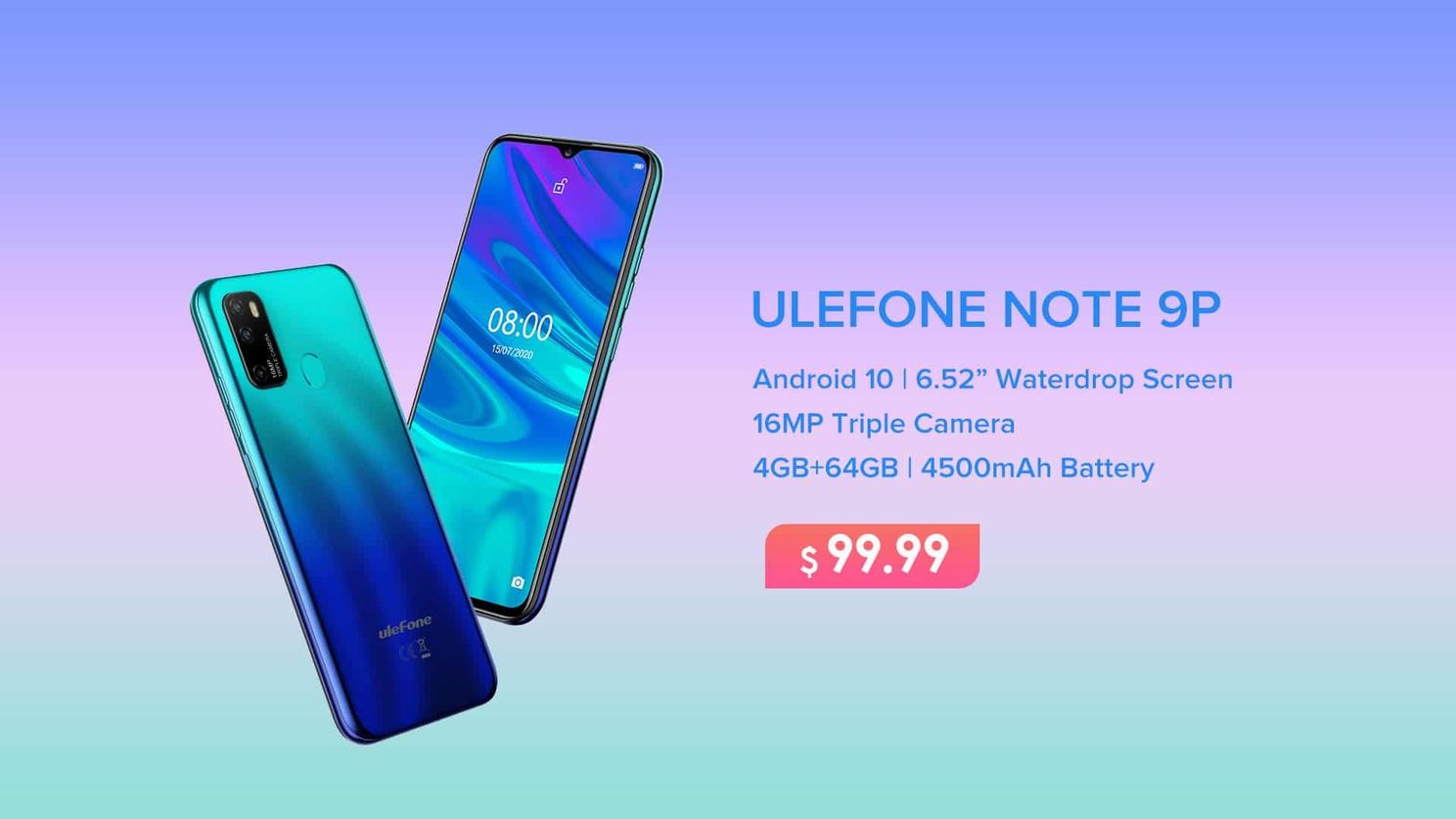 Ulefone Note 9P in Fantastic Aurora Blue Color Officially Launched