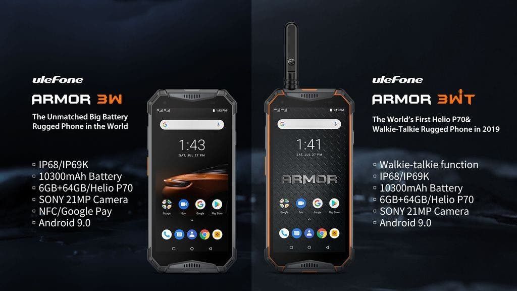 New rugged models Ulefone Armor 3W/3WT are finally coming