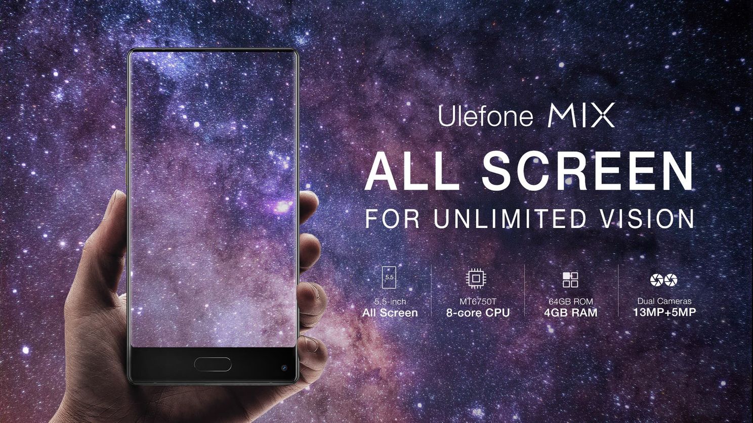 All Screen Ulefone MIX gets Officially Launched, Finally!