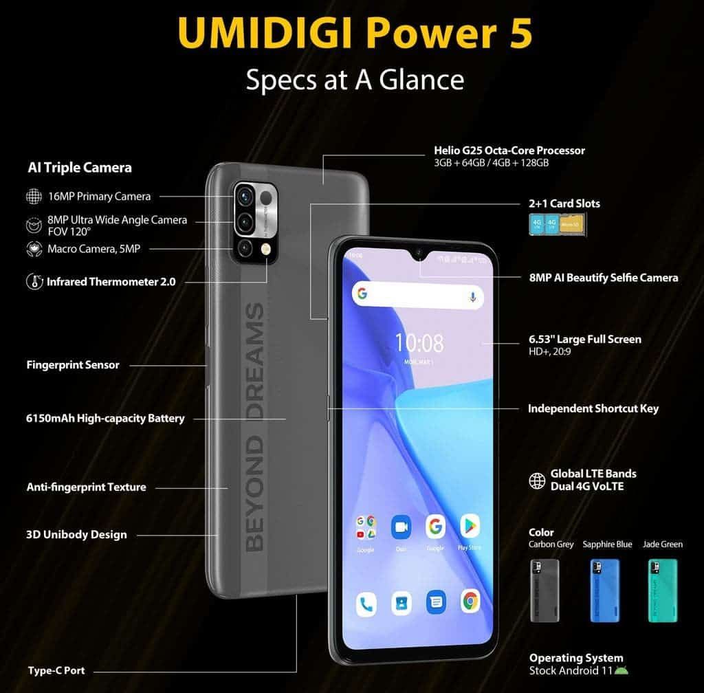 UMIDIGI Power 5 launched globally with 6150mAh battery