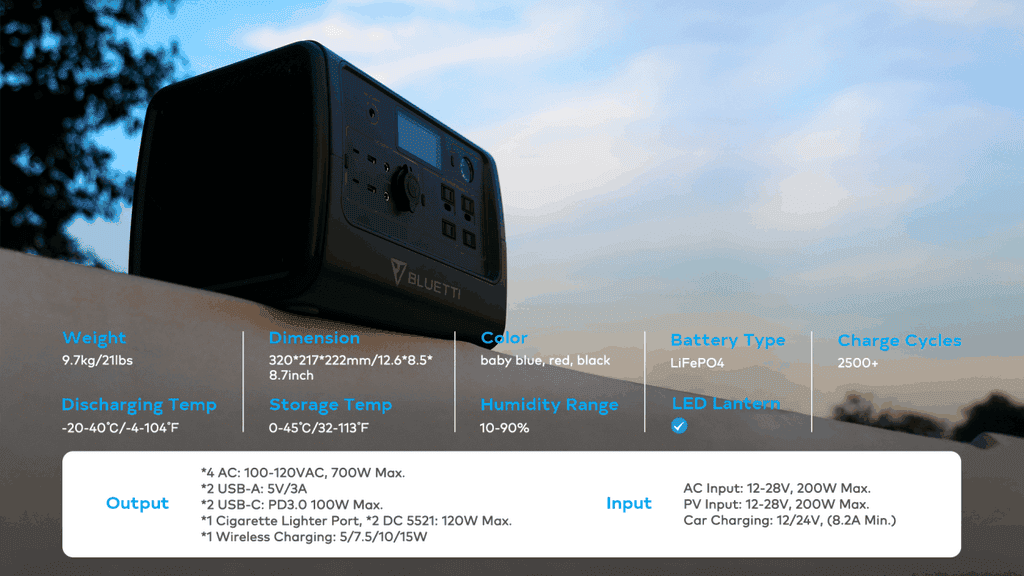 Portable power station BLUETTI EB70 officially launched