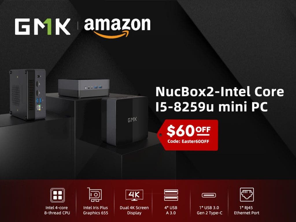 Lightning deal and coupons for GMK NucBox mini PCs