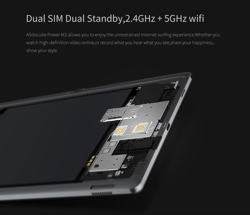 ALLDOCUBE Power M3 tablet discounted by 30% to $139.99