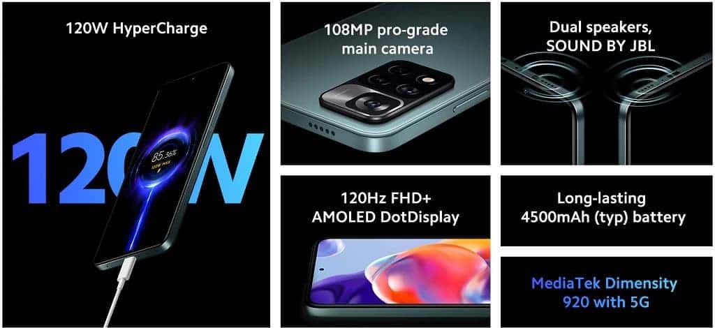 First Aliexpress sales for the Redmi Note 11 Pro+ 5G
