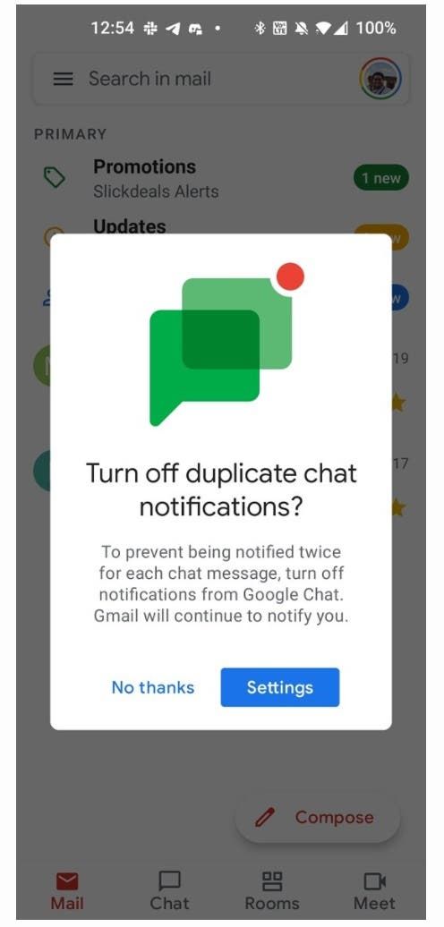Google made chats in Gmail available to all users of the service