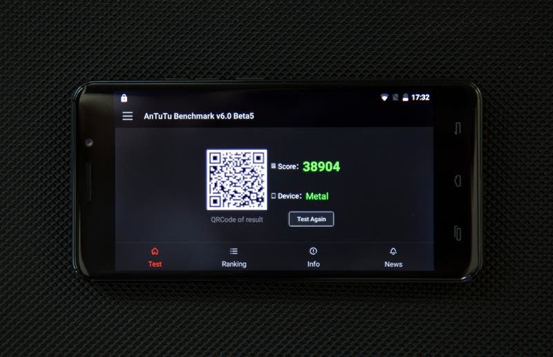 Ulefone Metal scored over 38.000 points in Antutu