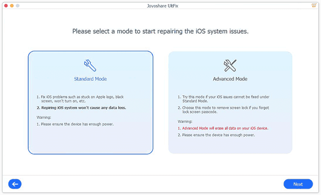Joyoshare UltFix: The Best tool to fix iOS issues