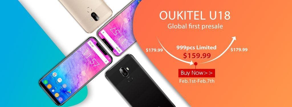IPhone X clone OUKITEL U18 starts the presales today