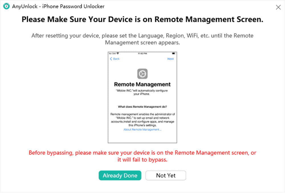 How to easily remove remote management from iPhone and iPad