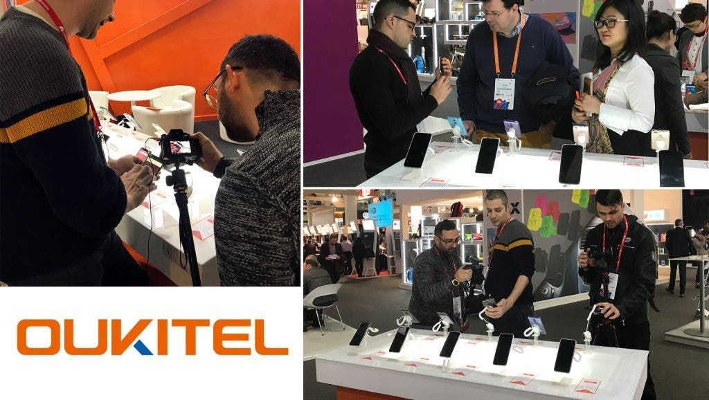OUKITEL showcases their smartphone models at the MWC 2018