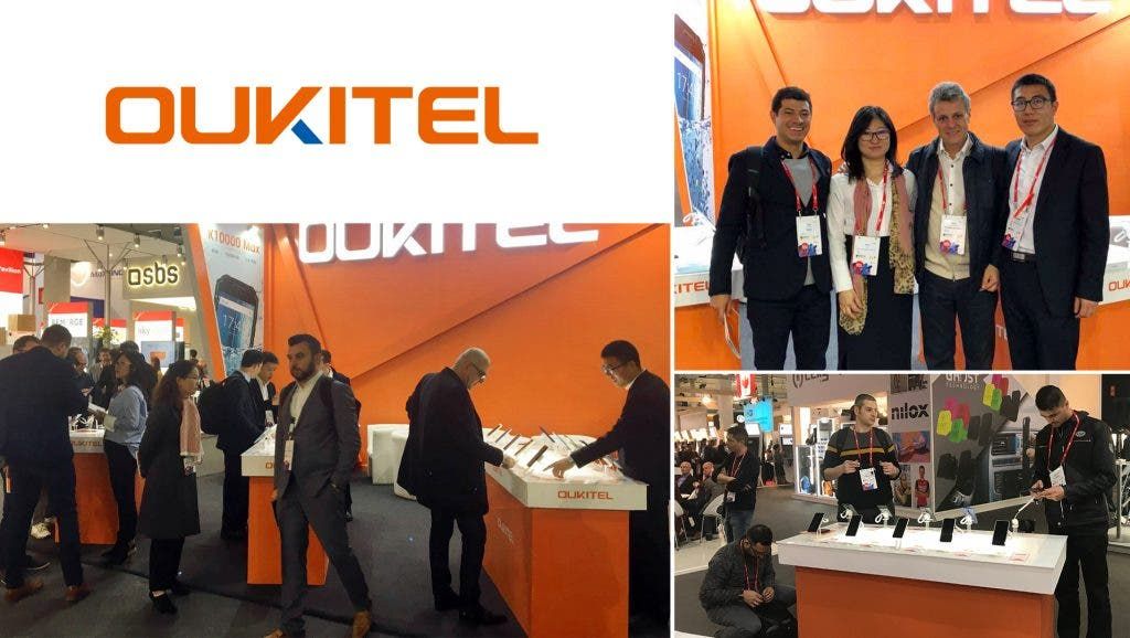 OUKITEL showcases their smartphone models at the MWC 2018