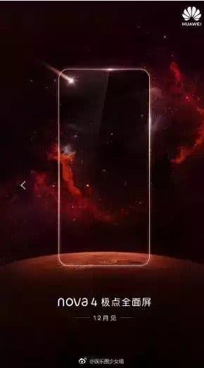 Alleged Huawei Nova 4 Poster Released Through Weibo