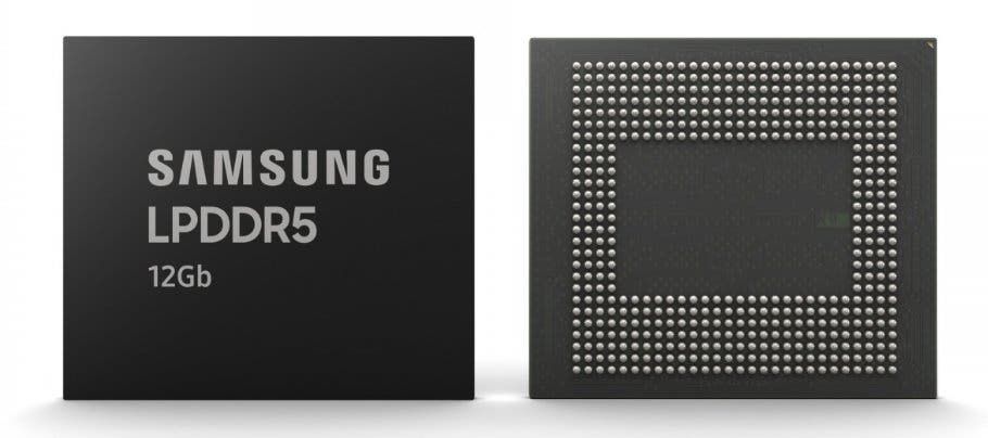 Samsung starts the mass production of 12GB LPDDR5 DRAM chips
