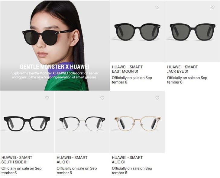 Huawei Smart Glasses Will Go On Sale on September 6, Starting at 1999 yuan ($284)