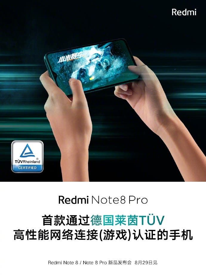 Redmi Note 8 Pro To Be The First With TÜV Rheinland Certification