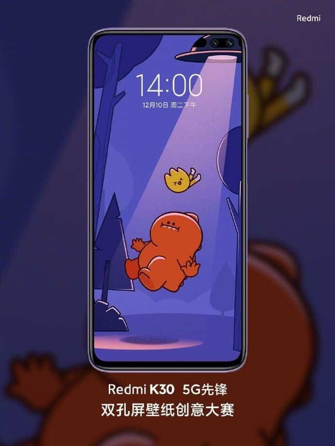 Redmi K30 To Sport 64MP + 8MP + 5MP + 2MP Quad-Camera
