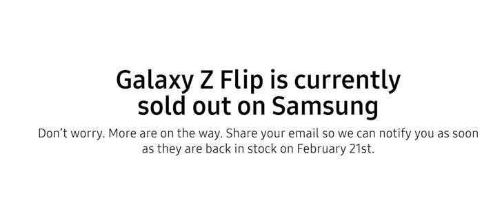 Samsung Galaxy Z Flip All Units Sold Out Already in US and South Korea