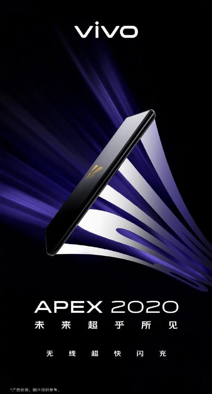 VIVO APEX 2020 Concept Phone To Support 60W Wireless Charging
