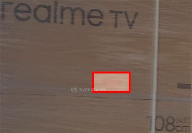 Realme TV Warehouse Spy Photos Confirm Screen Size Of 43 Inches