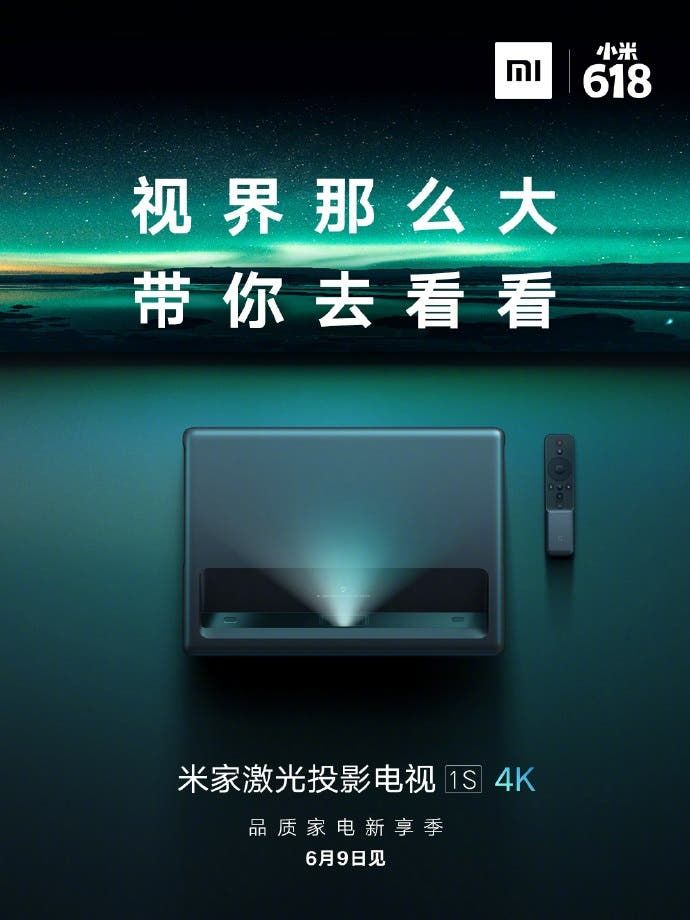 Mijia Laser Projector 1S 4K Version To Go On Sale On June 9