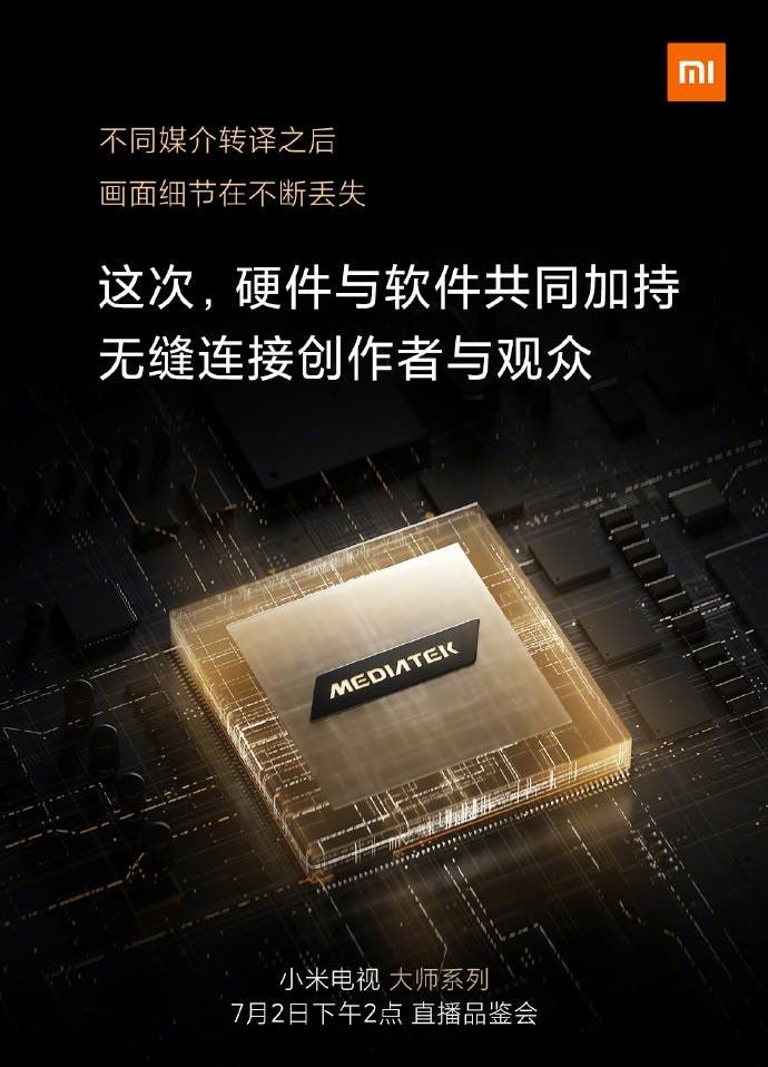 Xiaomi TV Master Series Said To Come With MediaTek Chip