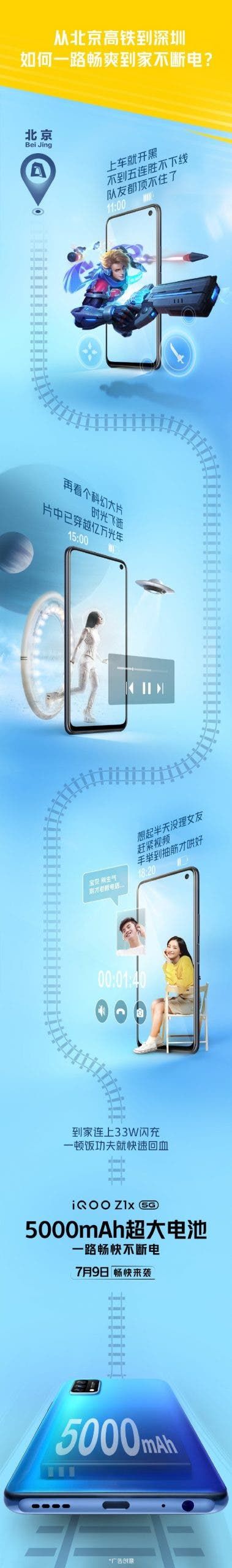 iQOO Z1x Officially Confirmed To Sport 5000mAh Battery And 120Hz Screen