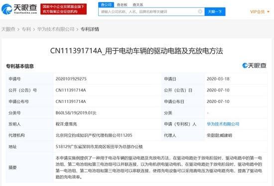 Huawei Applied For Patents Related to Autonomous Driving
