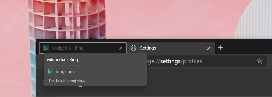 Microsoft Edge Browser Will Manage Memory Usage Via Tab Freeze