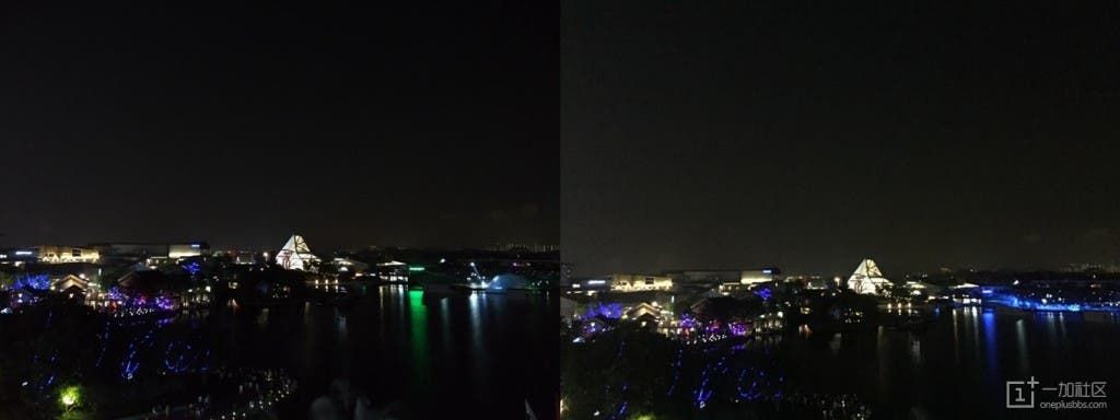 OnePlus 2 night photo samples compared to iPhone 6 looking very impressive